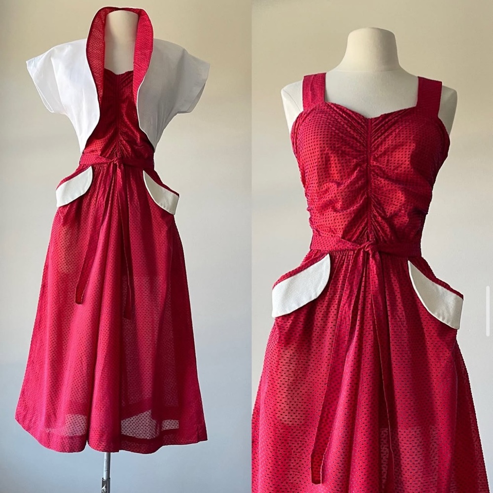 1940’s vintage Swiss dot sundress
